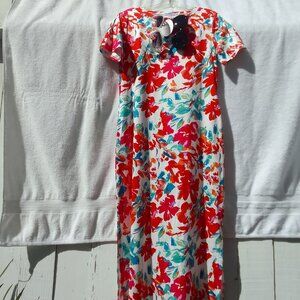 Bundle full-length-print/well-designed dress& 2 sunglasses, brand new